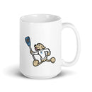 Taza blanca brillante Koopers Lacrosse