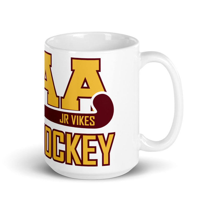 LTAA Field Hockey White glossy mug