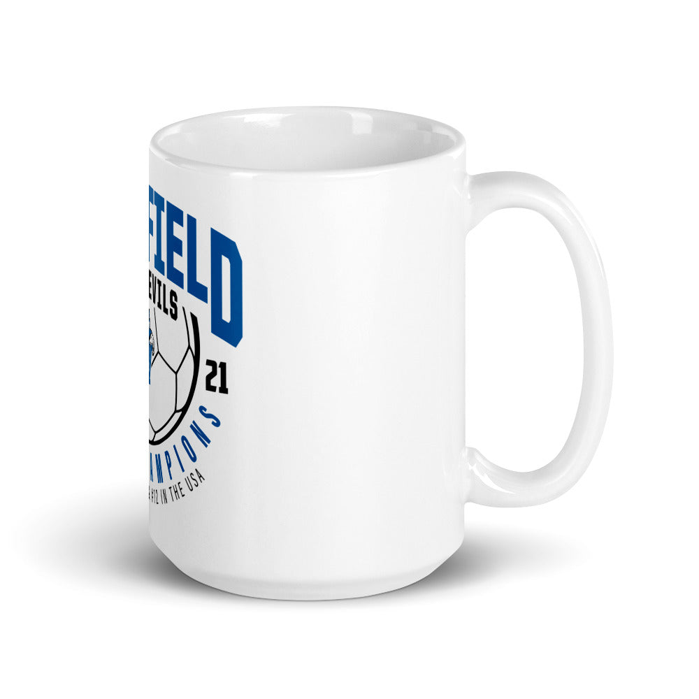 WHS Soccer White glossy mug