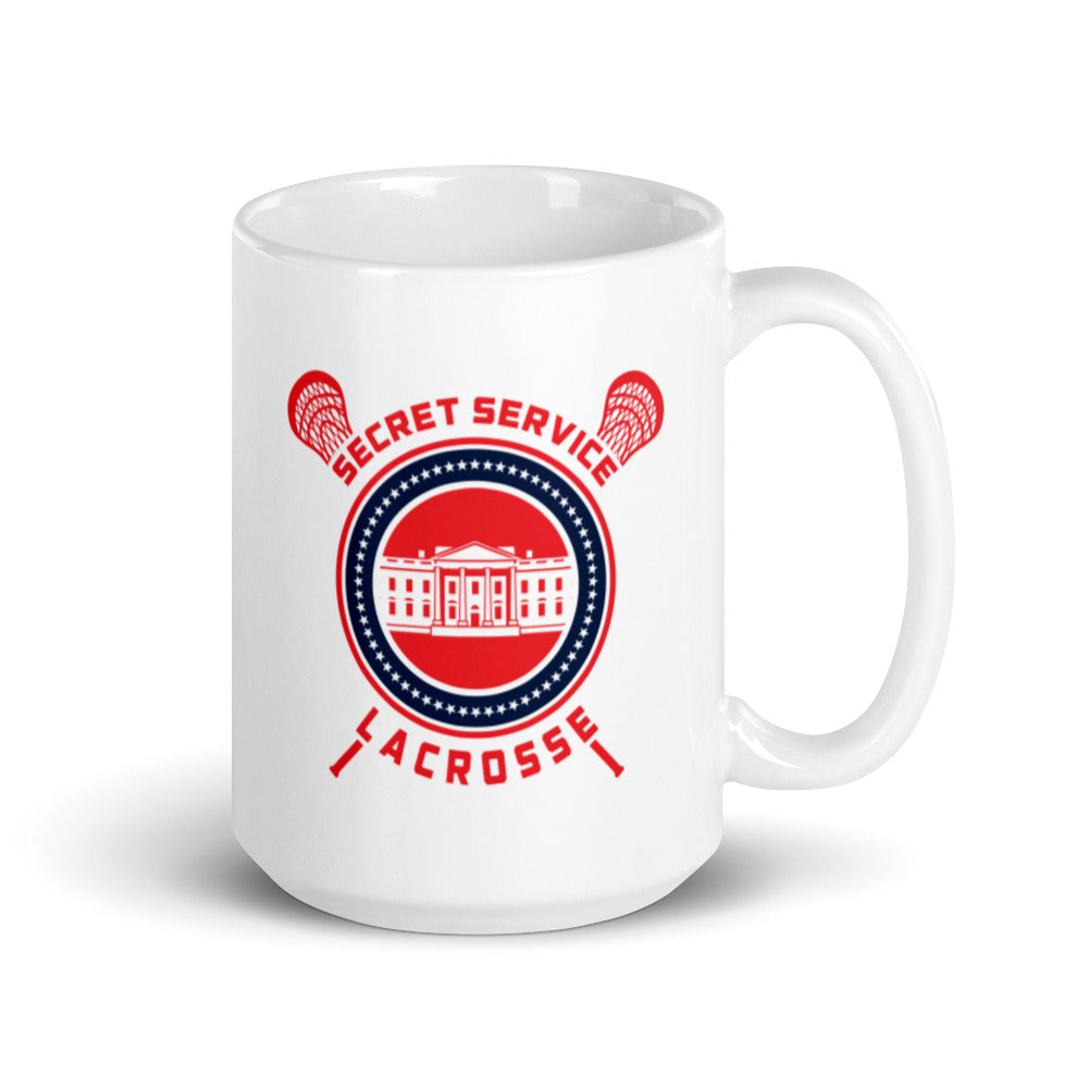 Taza blanca brillante USSS Lacrosse