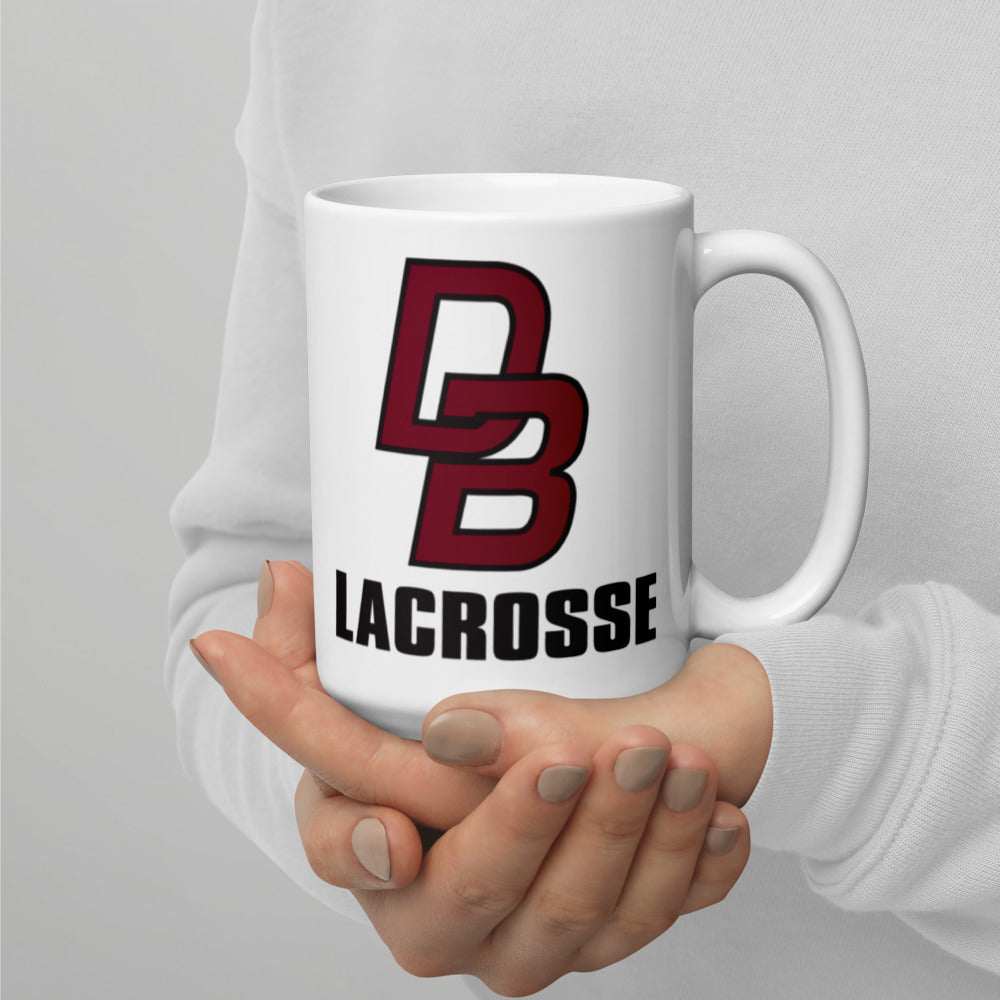DBP Lacrosse White glossy mug