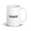 AAU Karate White glossy mug