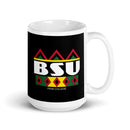BSU White glossy mug