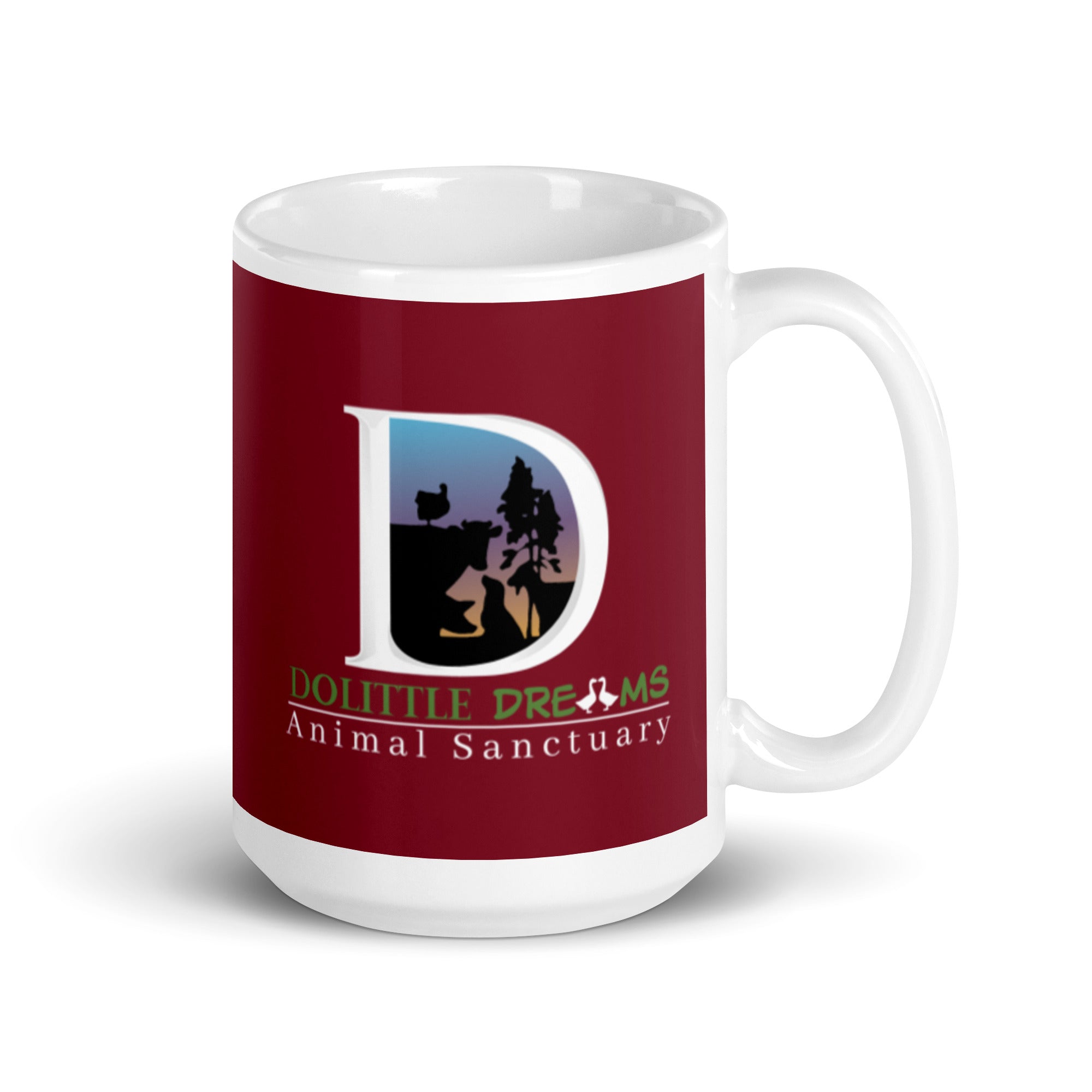 DD White glossy mug