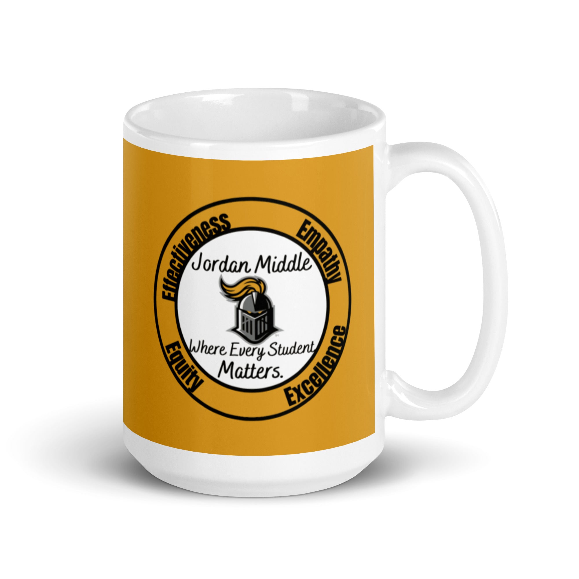 JMS White glossy mug