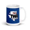 TWA White glossy mug