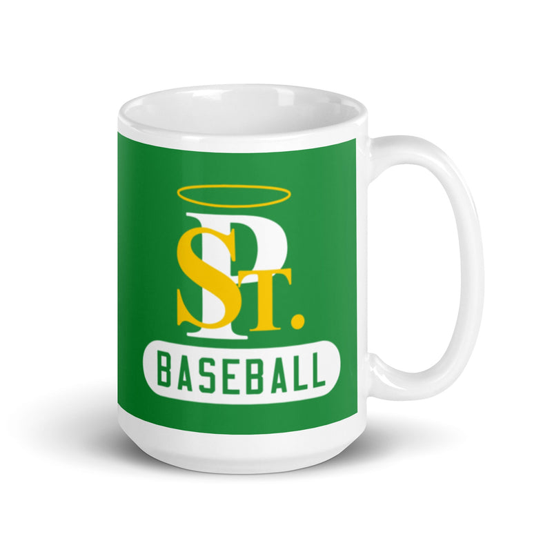 Taza blanca brillante de béisbol SPCYO