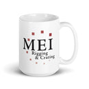 MEI White glossy mug