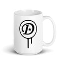 Taza blanca brillante DD