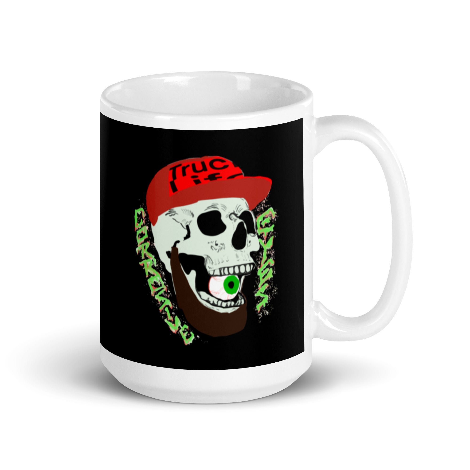 CE White glossy mug