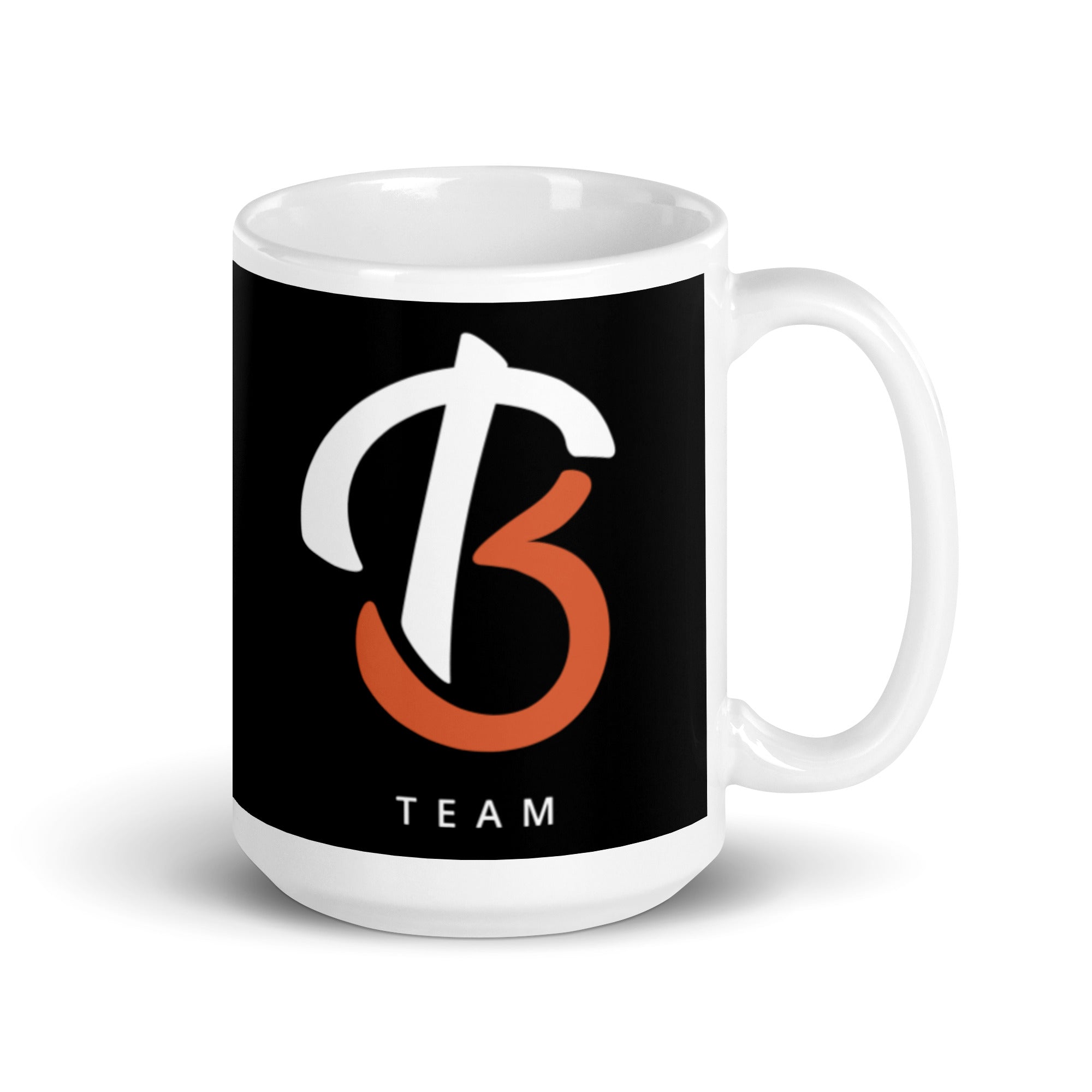 HBT White glossy mug