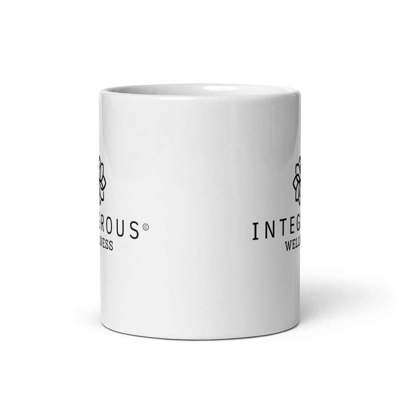 Integrous Wellness White glossy mug