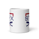 USOA White glossy mug