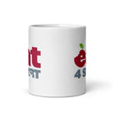 Eat 4 Sport White glossy mug