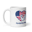 Taza blanca brillante BTHF