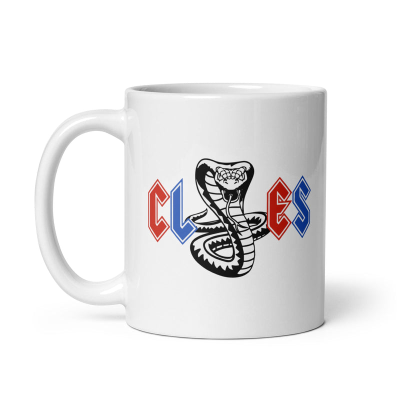 CLES White glossy mug