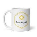 Trust digital White glossy mug