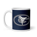 Taza blanca brillante de Grimsley Orchestra