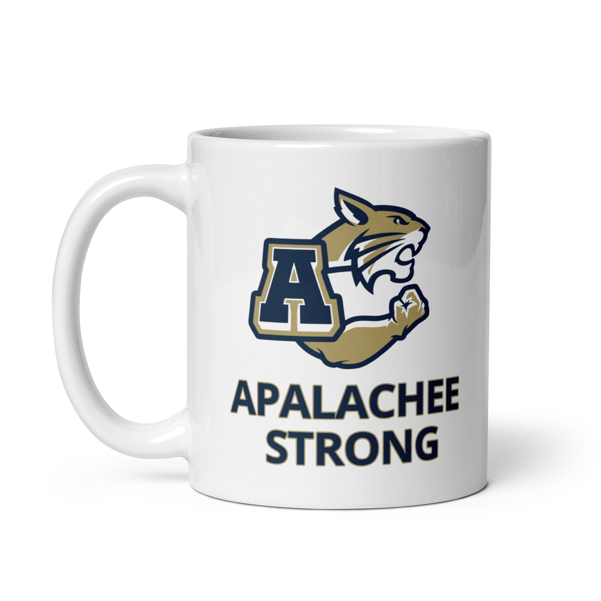 Taza blanca brillante Apalachee Strong