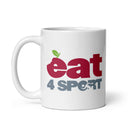 Eat 4 Sport White glossy mug