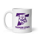 Truman State Swimming White glossy mug
