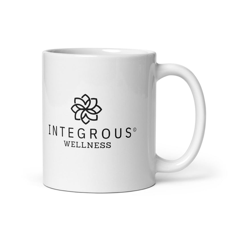 Integrous Wellness White glossy mug