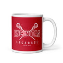 Taza roja brillante de los Mustangs de Encinitas