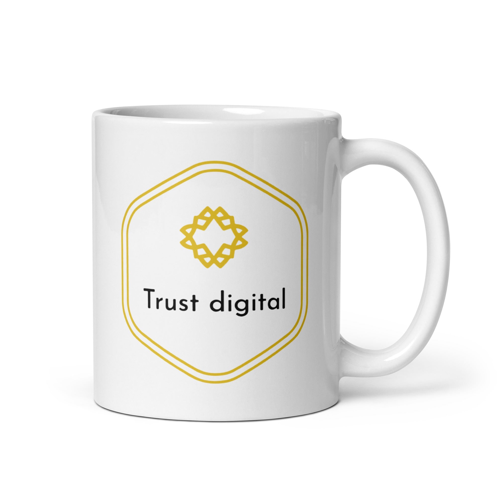 Taza digital blanca brillante Trust