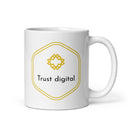 Trust digital White glossy mug