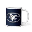 Taza blanca brillante de Grimsley Orchestra