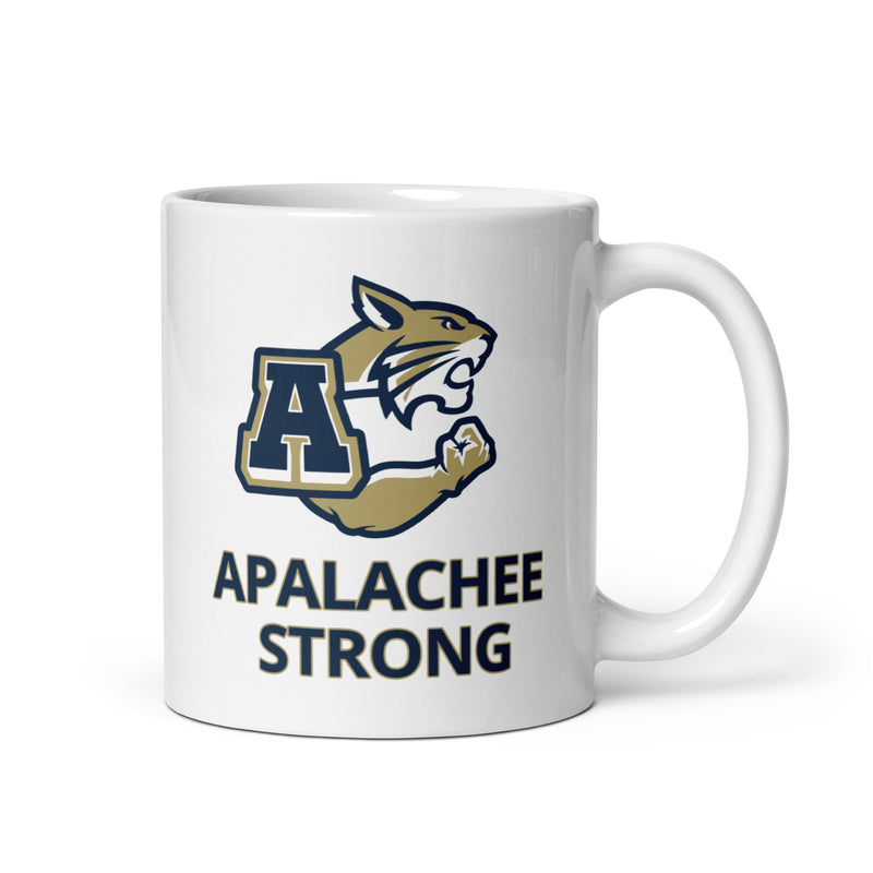 Taza blanca brillante Apalachee Strong