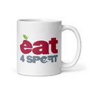 Eat 4 Sport White glossy mug