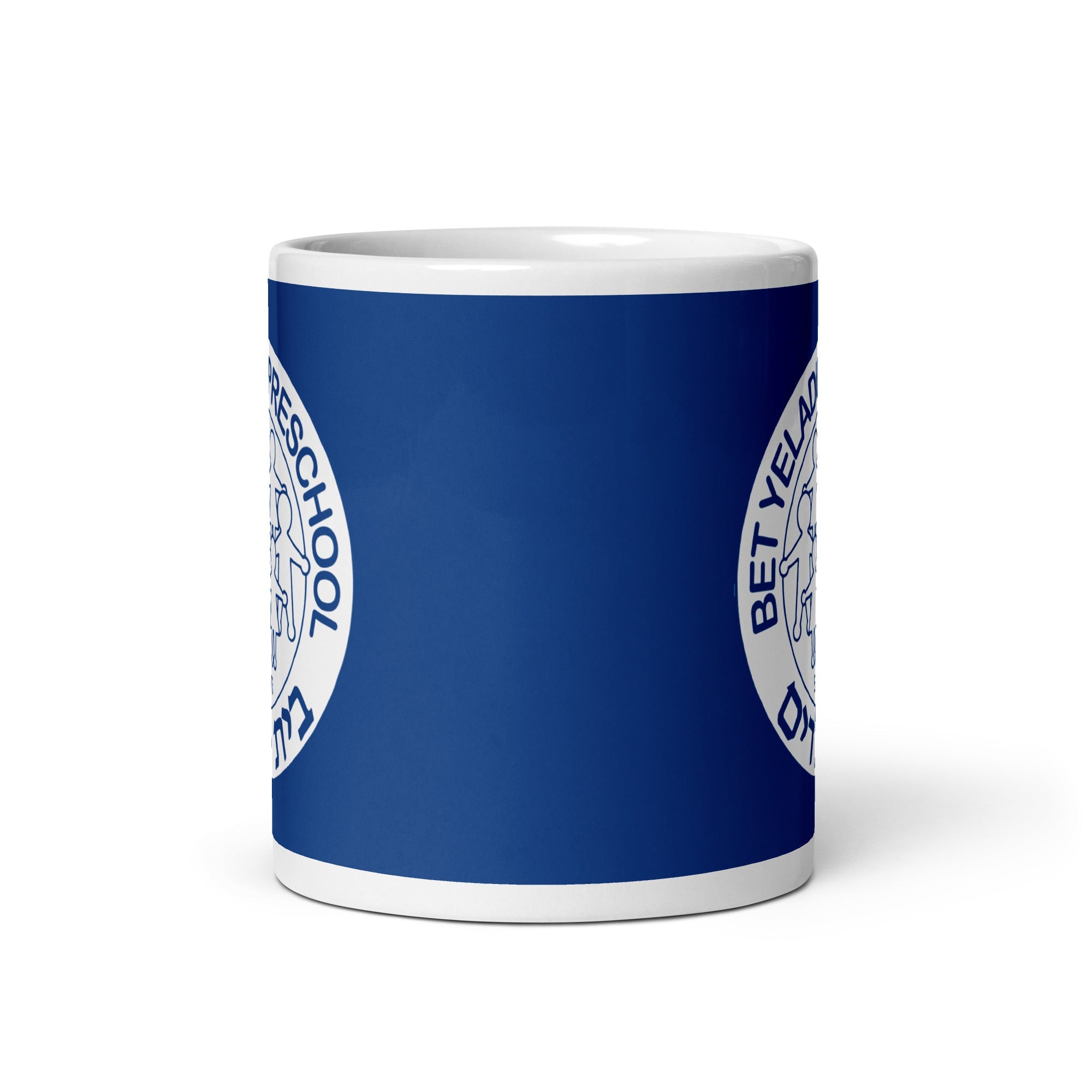 BY White glossy mug