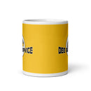 Taza DBS blanca brillante