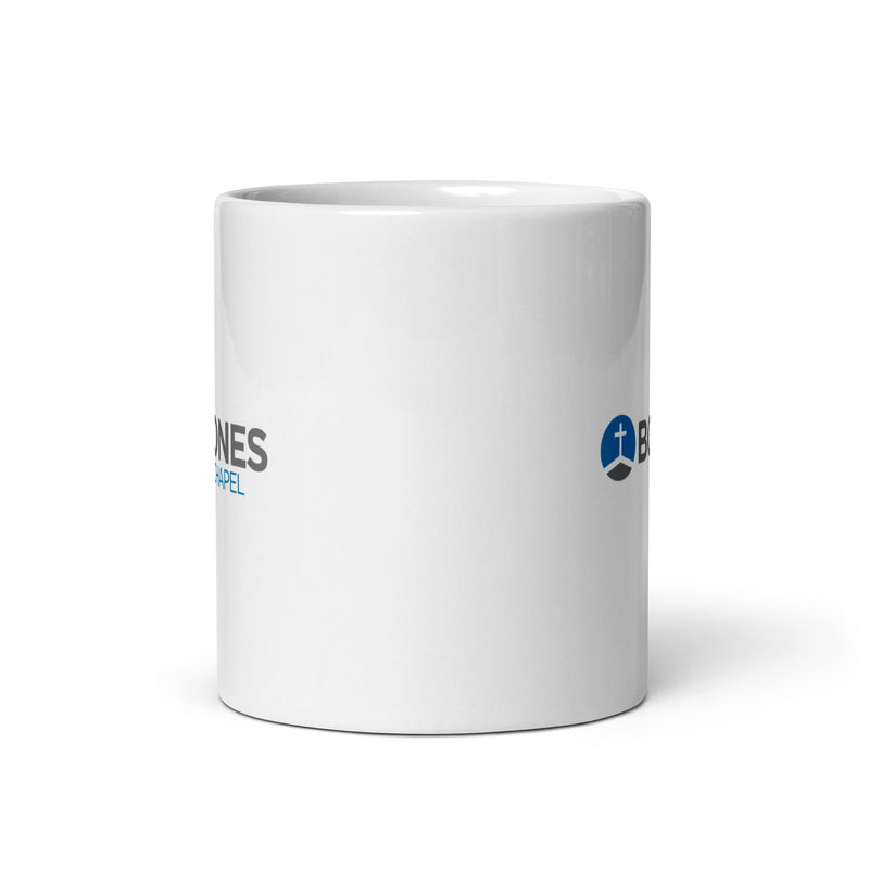 BCBC White glossy mug