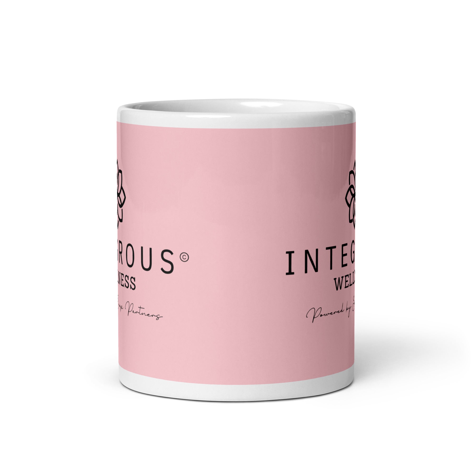 Integrous Wellness Pink glossy mug