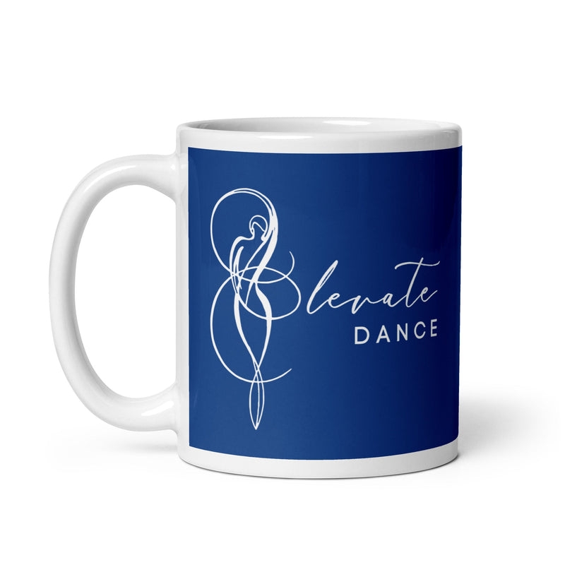 Elevate Dance White glossy mug