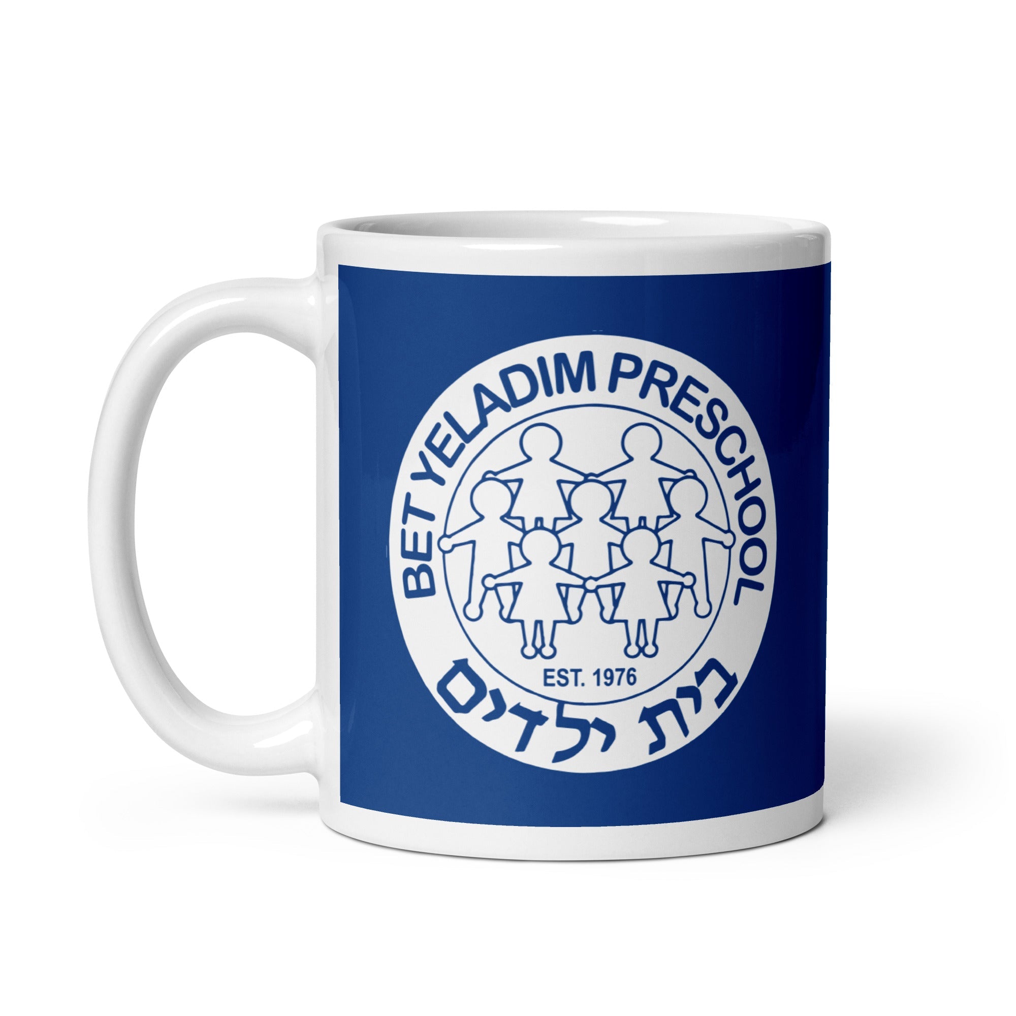 BY White glossy mug