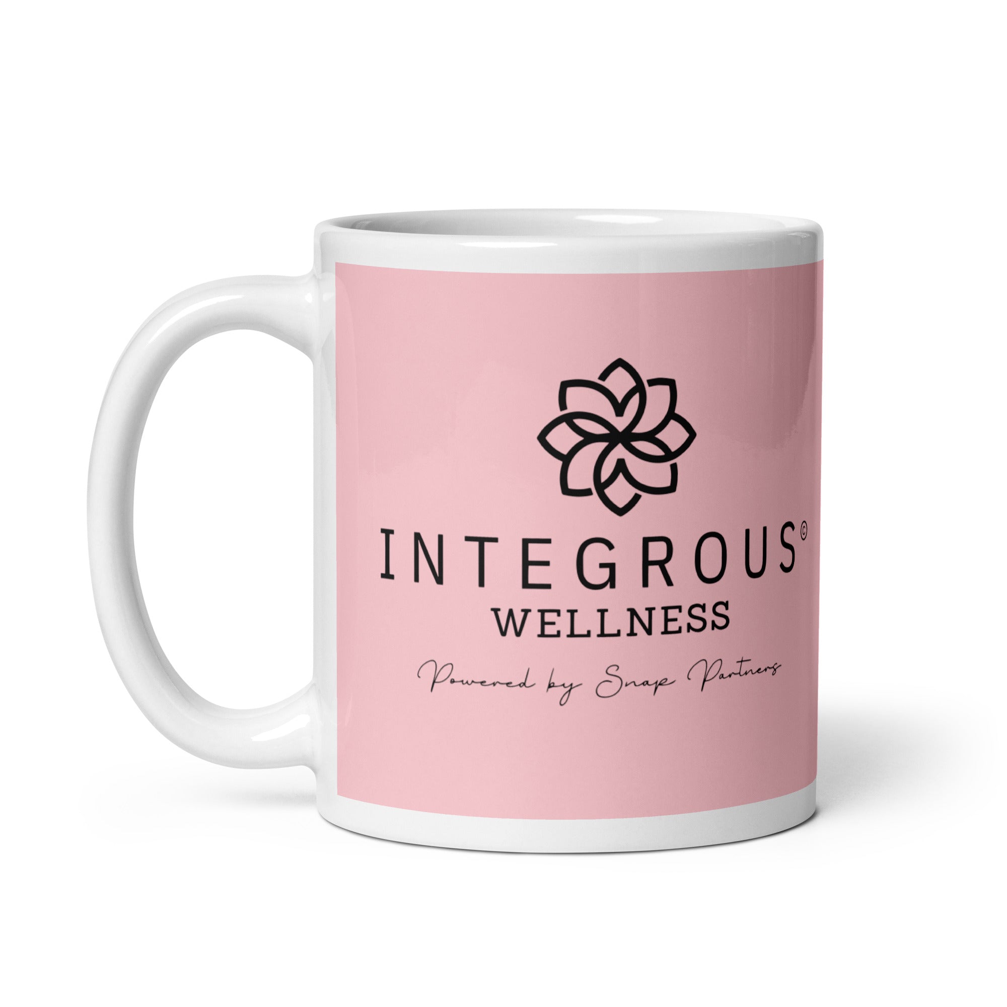 Integrous Wellness Pink glossy mug