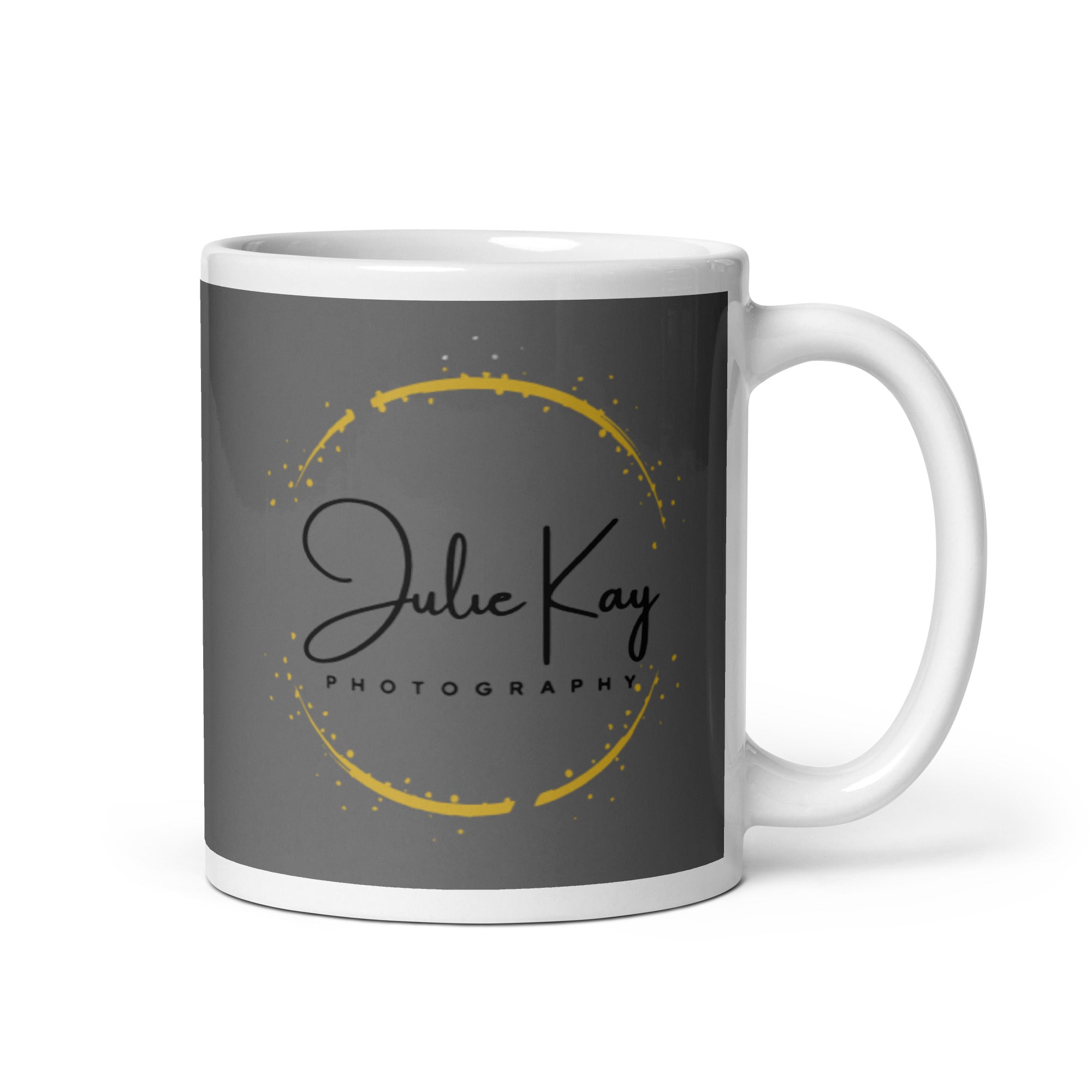 Julie Kay White glossy mug