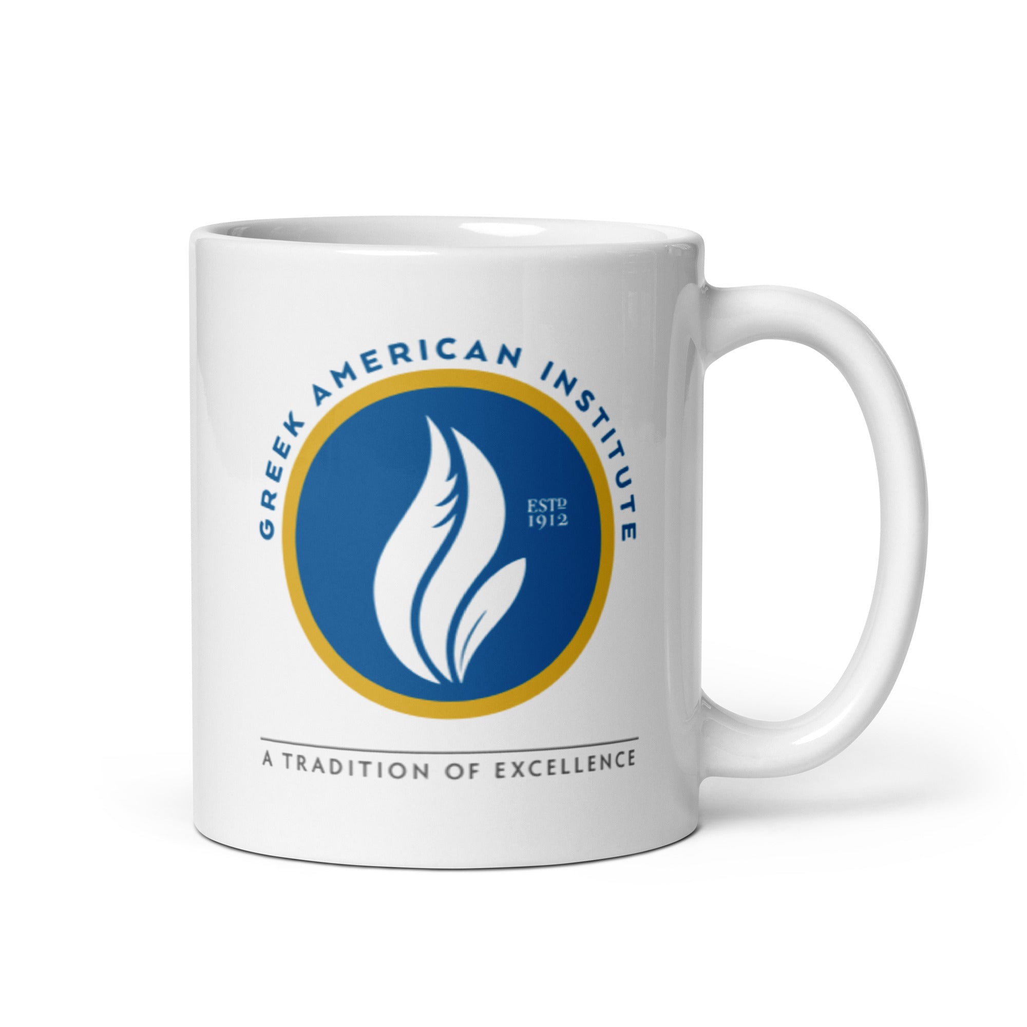 GAI White glossy mug