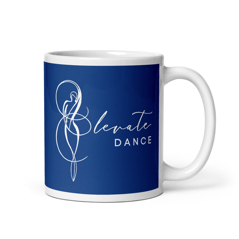 Elevate Dance White glossy mug