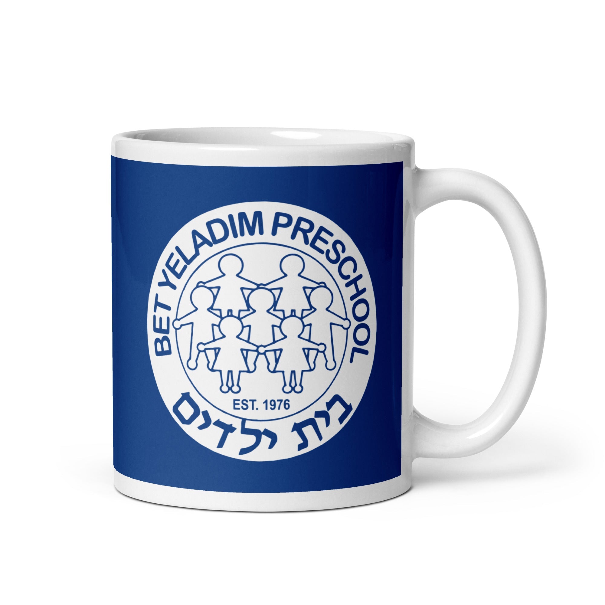 BY White glossy mug