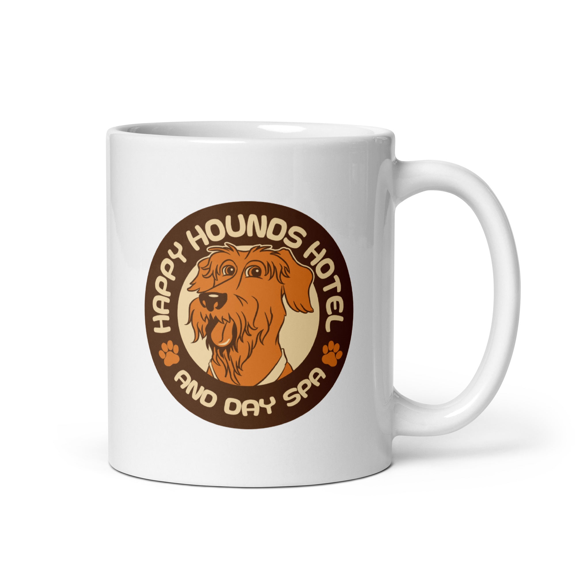 HHH White glossy mug