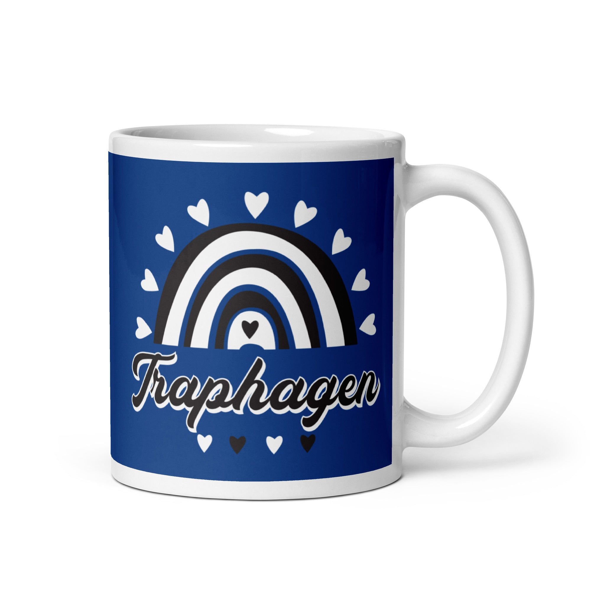 Traphagen White glossy mug
