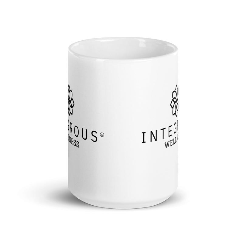 Integrous Wellness White glossy mug