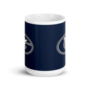 Taza blanca brillante de Grimsley Orchestra