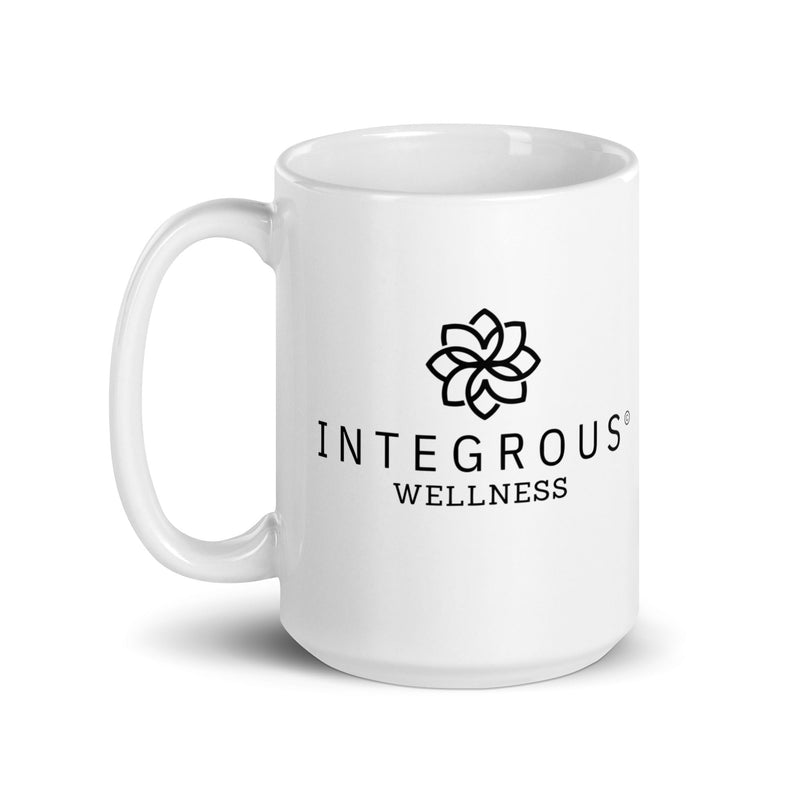 Taza blanca brillante Integrous Wellness