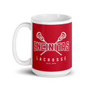 Taza roja brillante de los Mustangs de Encinitas