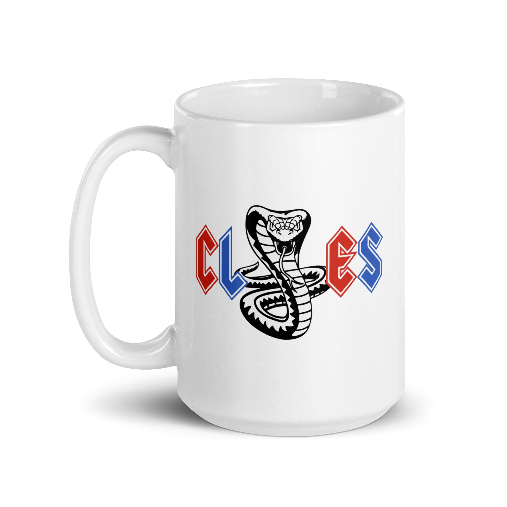 CLES White glossy mug